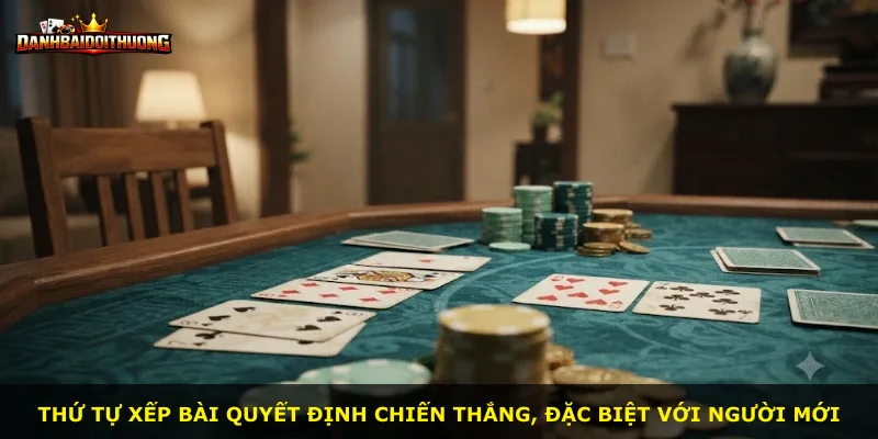 Thứ tự xếp bài quyết định chiến thắng, đặc biệt với người mới